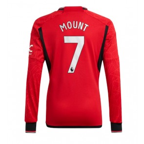 Lacne Muži Futbalové dres Manchester United Mason Mount #7 2023-24 Dlhy Rukáv - Domáci